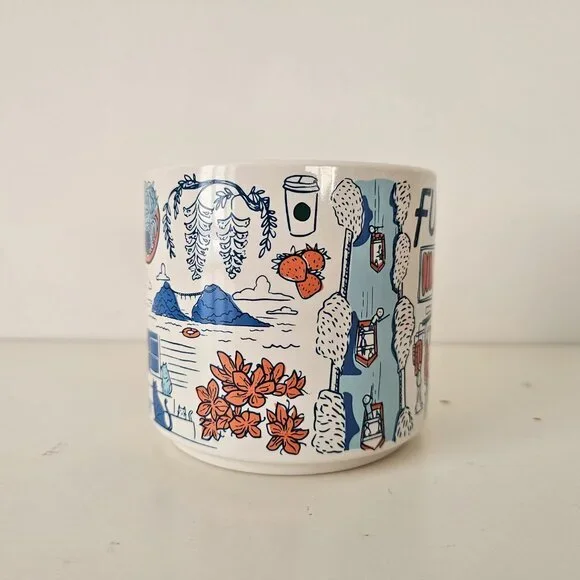 NIB STARBUCKS Been There Series Fukuoka Japan Coffee Mug Cup 14floz/414ml - Picture 3 of 8